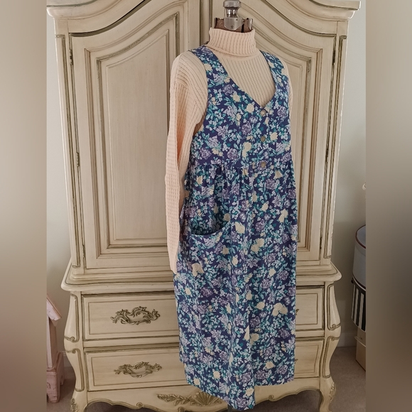 VINTAGE "LAURA ASHLEY" COTTON JUMPER! MADE IN GREAT BRITAIN! - Picture 4 of 10